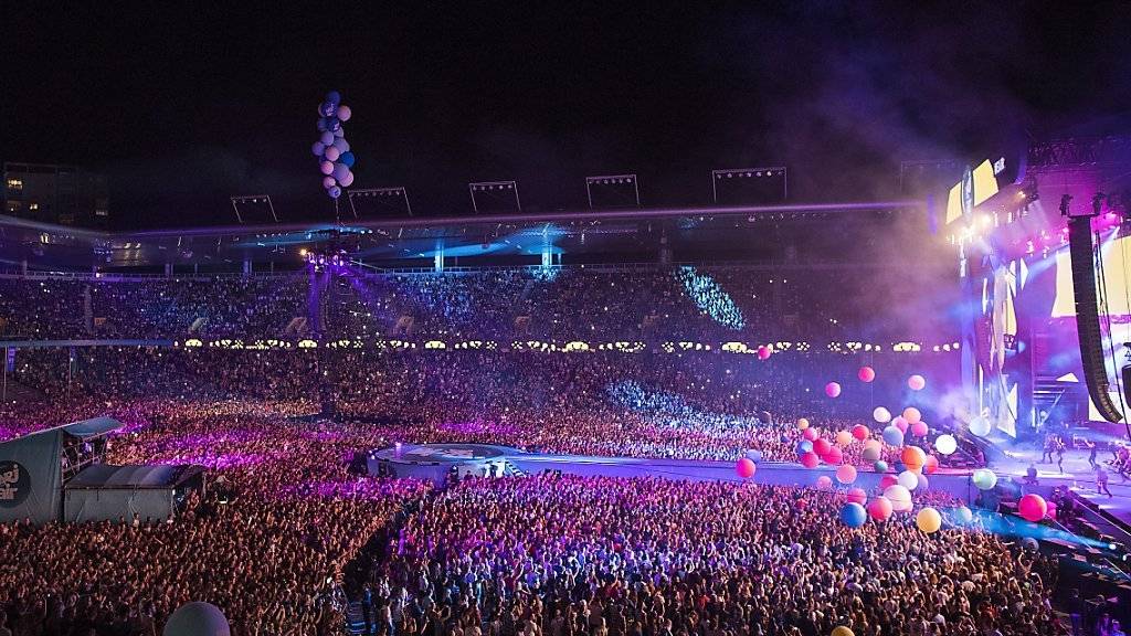 Volles Stade de Suisse am Musikfestival Energy Air: Hier das Konzert von Nena.