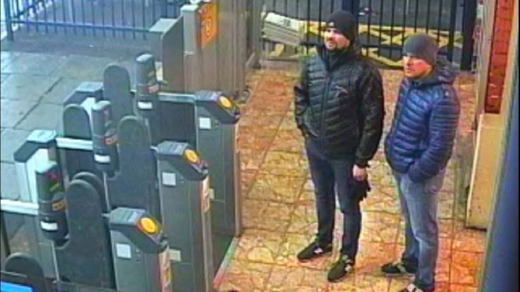 Die britische Polizei sucht im Fall Skripal nach zwei verdächtigen Russen und veröffentlichte unter anderem dieses Foto.