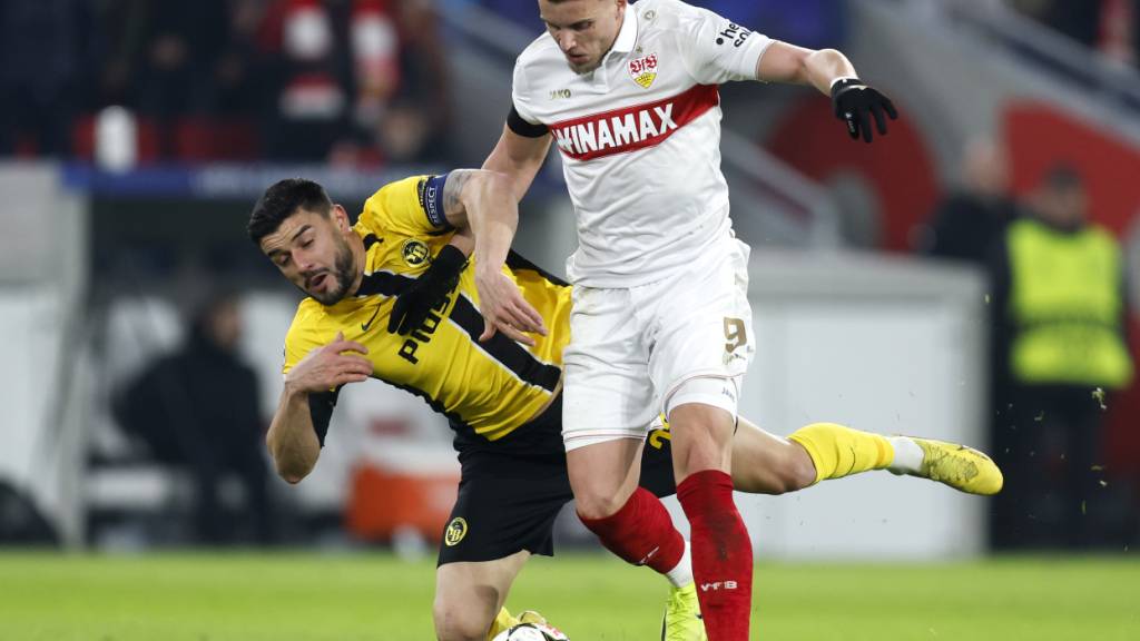 Beim letzten Auftritt in Stuttgart mussten die Young Boys untendurch. Am Donnerstag wollen es die Berner um Captain Loris Benito besser machen