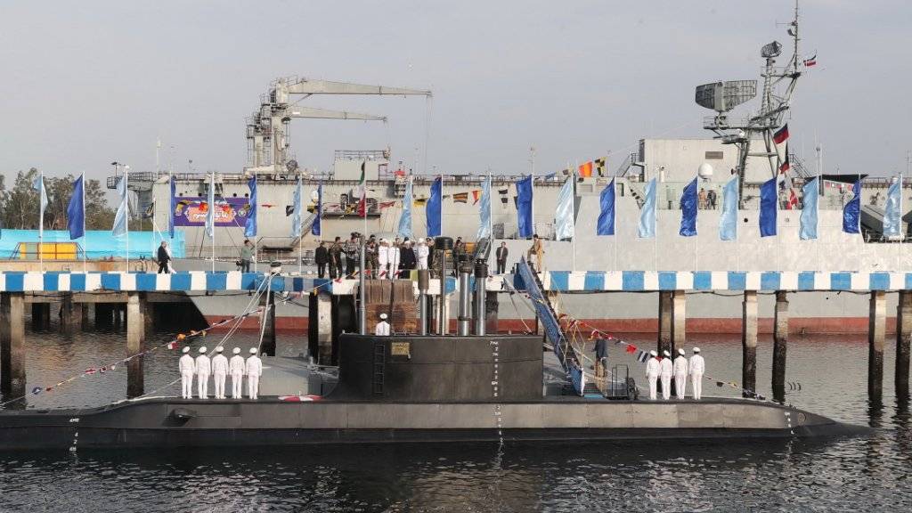 Das neue iranische U-Boot ist auch mit Marschflugkörpern ausgerüstet.