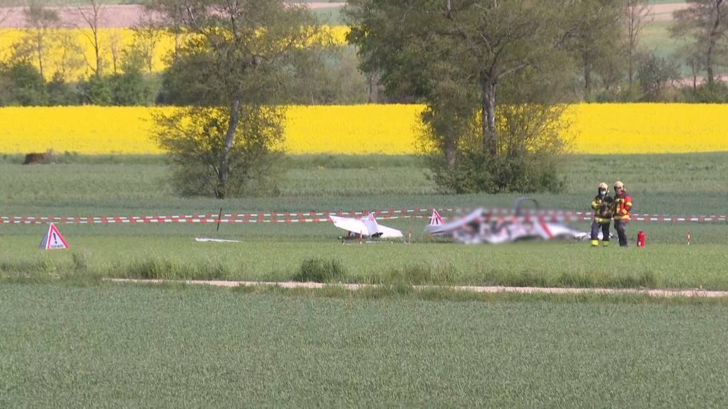 Kleinflugzeug stürzt in Oberramsern ab