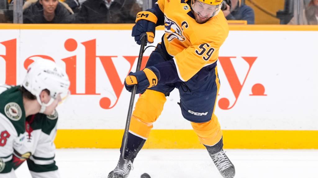 Nashvilles Roman Josi stand gegen Minnesota Wild 31 Minuten auf dem Eis