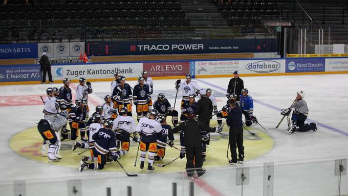 Trainingsstart des EV Zug