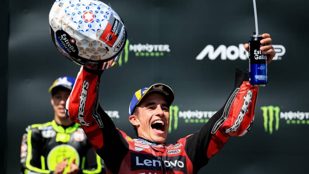 Jubel über den 101. GP-Sieg: Marc Marquez