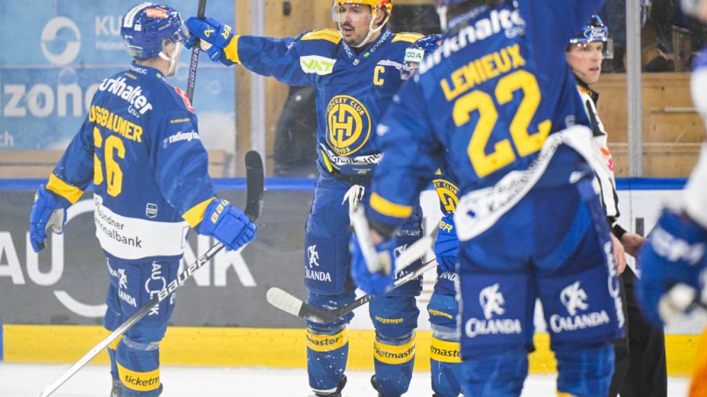 Auch der Davoser Captain und Topskorer Matej Stransky reihte sich beim klaren Heimsieg unter die Torschützen