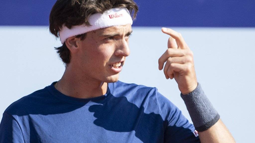 Marc-Andrea Hüsler verlor gegen Denis Istomin zuerst den Kopf und dann die Partie. Trotz Chancenplus resultierte eine 3:6, 6:7 (0:7)-Niederlage