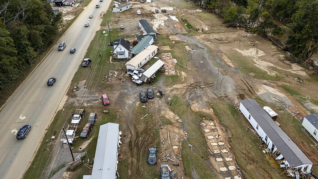 Der Sturm «Helene» forderte gemäss lokalen Medienberichten im Südosten der USA mehr als 160 Tote.