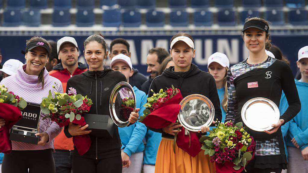 Das Frauenturnier in Lugano ist Geschichte. Im Bild die Siegerehrung nach dem Doppel-Final von 2019