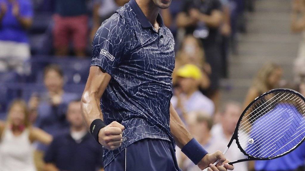 Novak Djokovic hatte auf dem Weg in die Halbfinals am US Open mehr mit den klimatischen Bedingungen als mit den Gegnern zu kämpfen