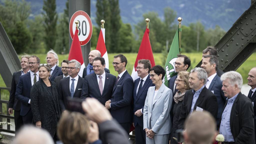 Im Mai 2024 war in Widnau SG der Rhesi-Staatsvertrag bei einem feierlichen Akt unterzeichnet worden. Nun ist er in Kraft getreten. (Archivbild)