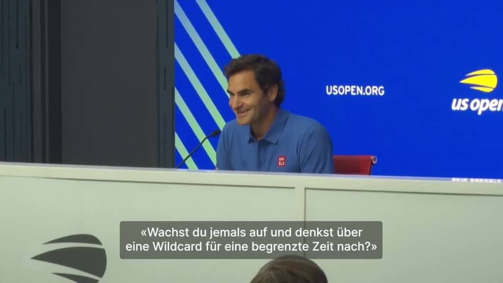 «Nein, nein, nein, nein»: Frage nach Comeback bringt Federer zum Lachen