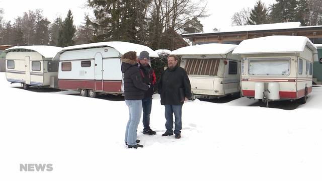 Gampeler Camper bangen um ihren Platz