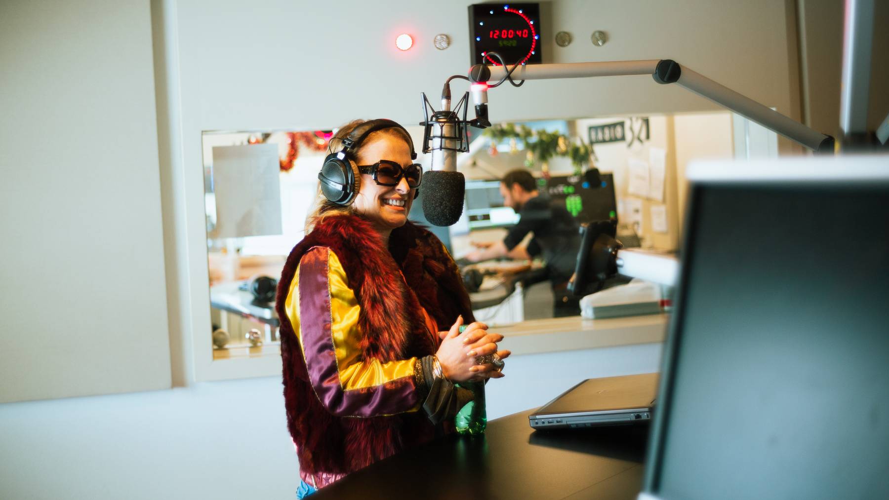 Anastacia im Radio 32-Studio
