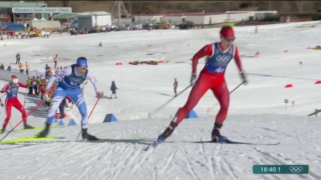 Olympia-Silber im Team-Sprint für Nadine Fähndrich und Nadja Kälin