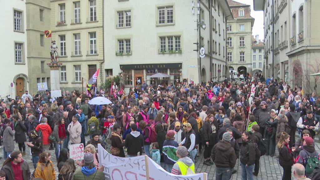 Demonstration gegen Sparmassnahmen in der UPD