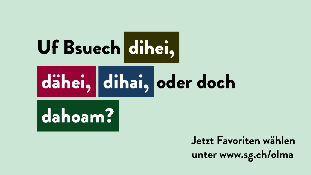 Wie soll das Motto der Olma heissen? Die St.Galler Bevölkerung darf wählen