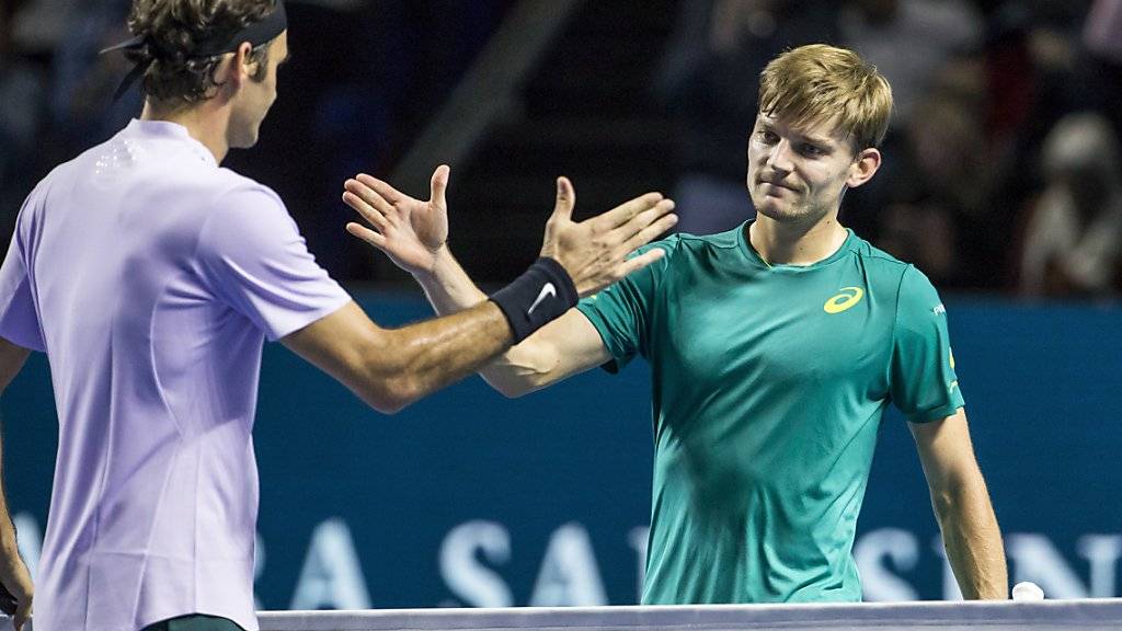 David Goffin heisst der Gegner von Roger Federer an den ATP Finals in London.