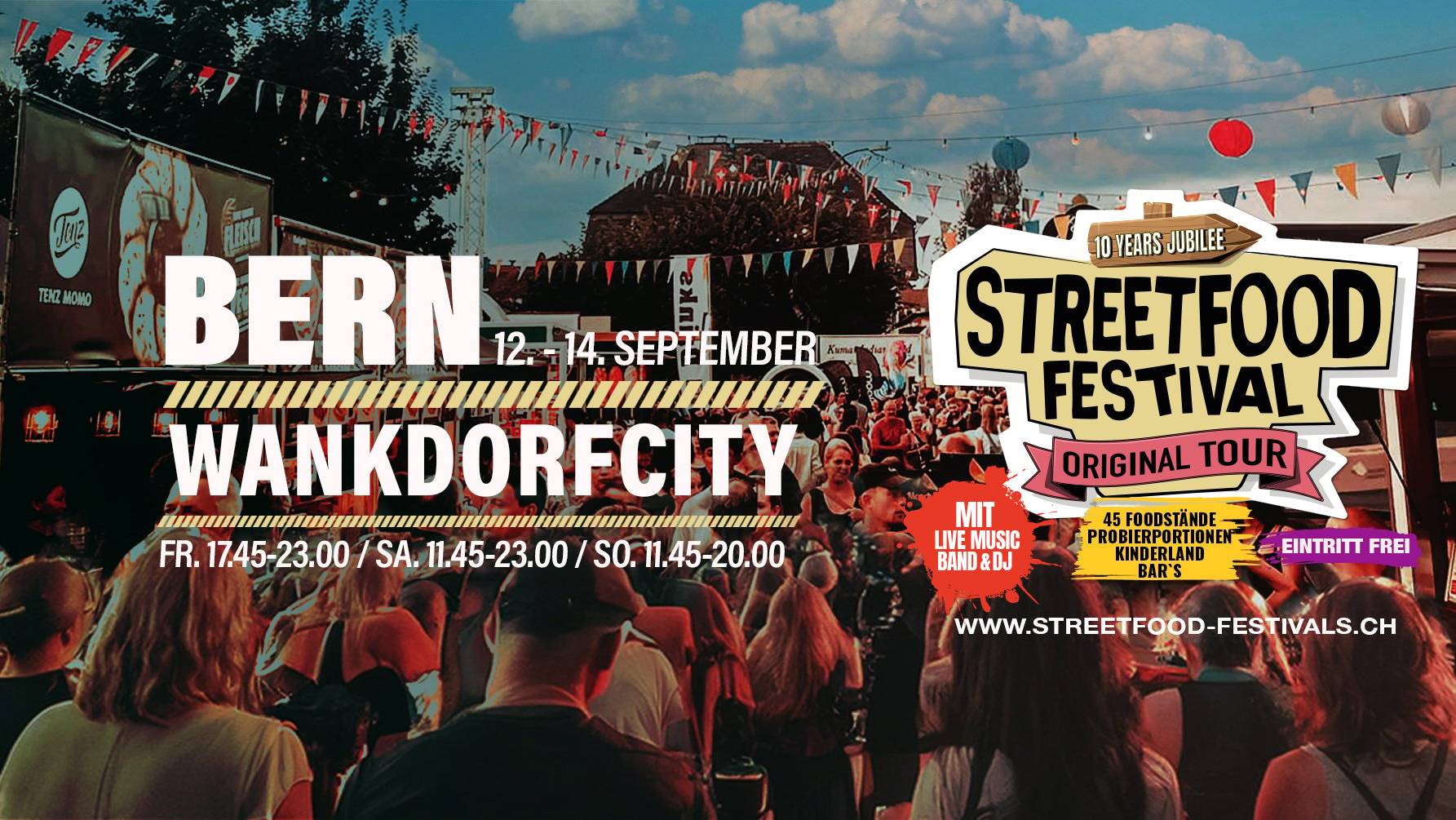 Bern Wankdorf - Webbild Streetfood Festival
