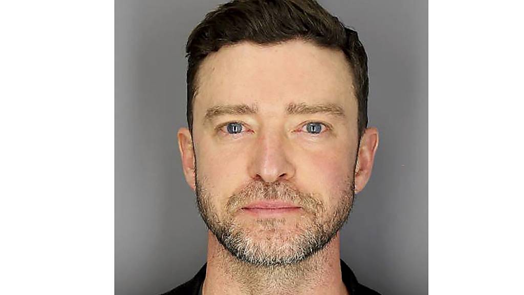 Die Polizei veröffentlichte den «Mug Shot» von Timberlake in Gewahrsam.