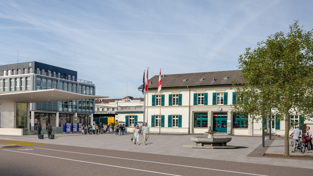 Visualisierung Bahnhofplatz Zofingen