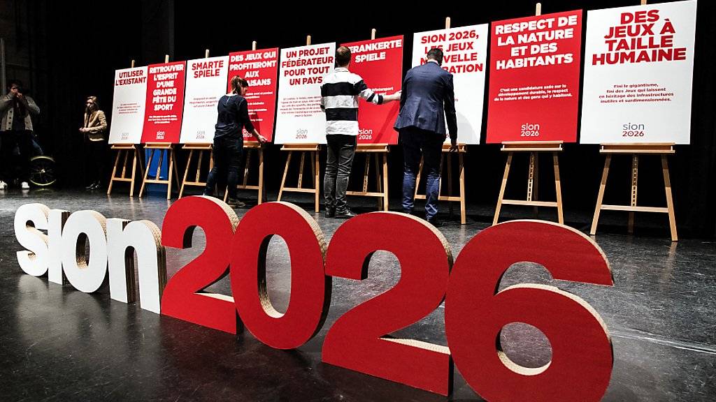 Die Ja-Kampagne zur Abstimmung im Wallis für Olympische Winterspiele 2026 in Sitten war am Dienstag lanciert worden. (Archivbild)