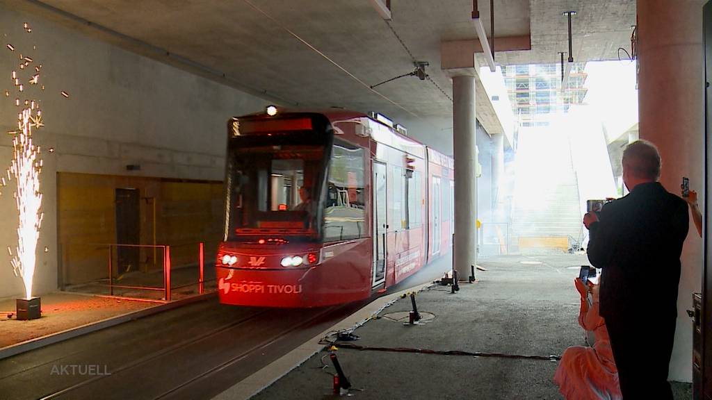 Eröffnung Bahnhof Tivoli: Ab Dezember mit dem Tram ins Shoppi Tivoli