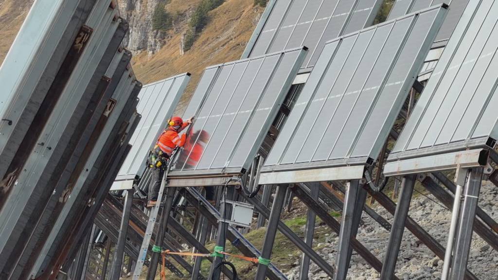 Erste alpine Solaranlage der Zentralschweiz am Netz