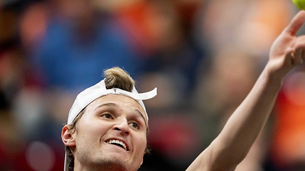 Mit Biss zum Sieg: Leandro Riedi gewinnt zum ersten Mal im Davis Cup