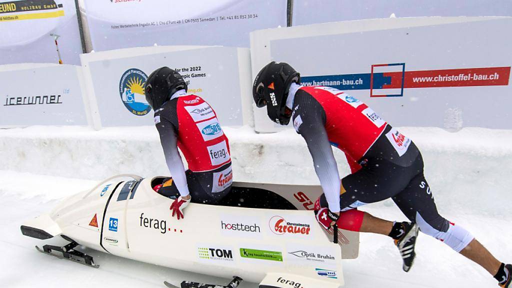 Hoffnung auf eine bessere Schweizer Zukunft im Bobsport: Michael Vogt und Sandro Michel an den letztjährigen Schweizer Meisterschaften