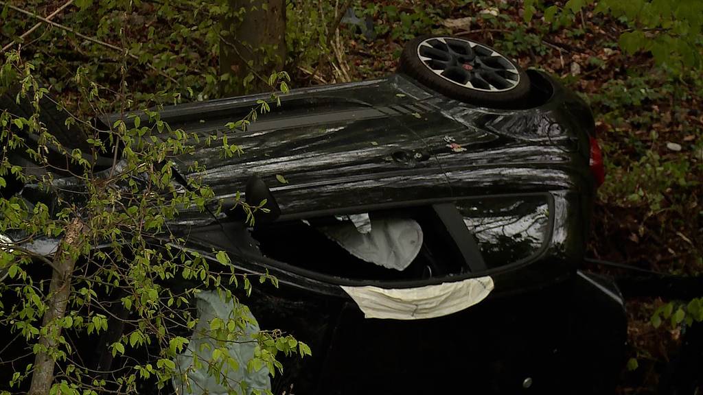 Thayngen: Auto prallt in Baum - Lenker unbestimmt verletzt