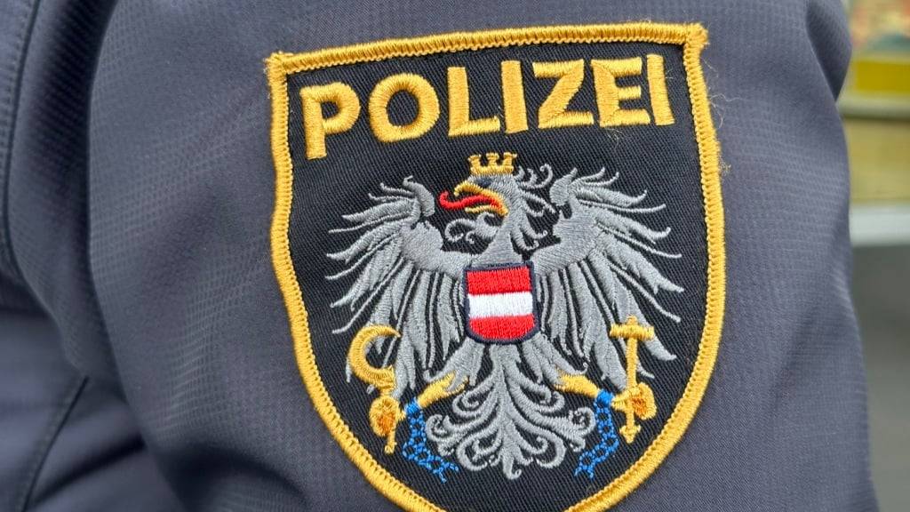 ARCHIV - Das Emblem der österreichischen Polizei auf einer Uniform. Foto: Matthias Röder/dpa/Archiv