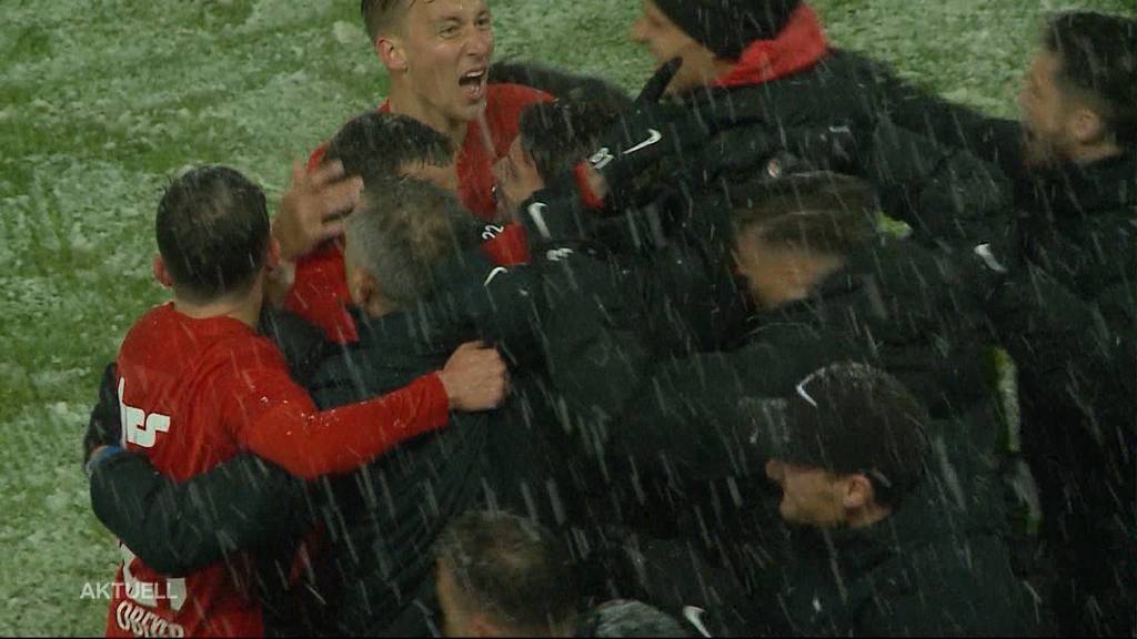 FC Aarau siegt auch im Schnee gegen Lausanne