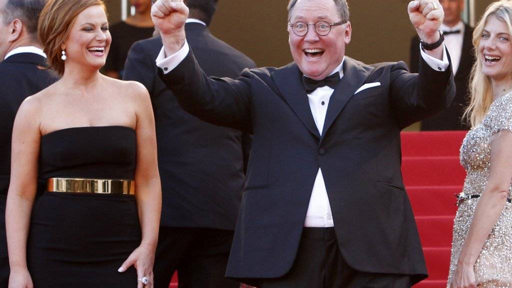John Lasseter, Chef der Disney Animationssparte, feiert beim Filmfestival in Cannes. Nun nimmt Lasseter wegen «unangemessenen Umgangs mit Angestellten» eine sechsmonatige Auszeit.