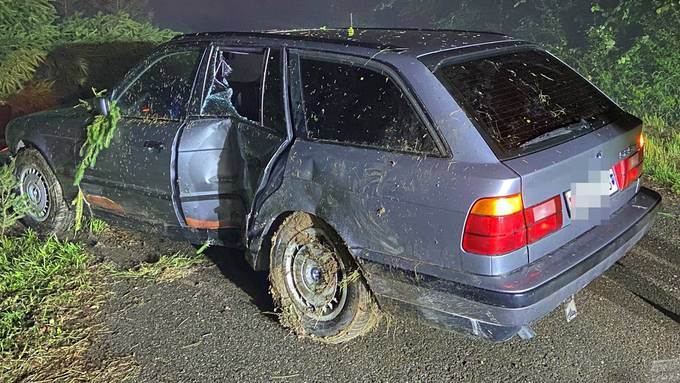 Auto prallt gegen Baum – Insassen unverletzt