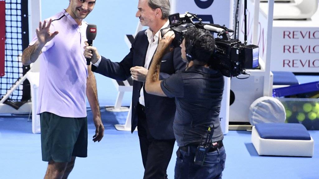 Als SRF-Tennisexperte hat Heinz Günthardt die Schweizer Ikone Roger Federer schon x-mal interviewt