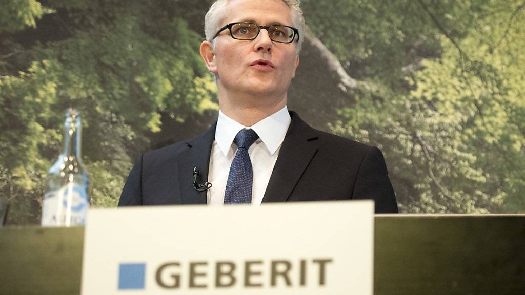 Geberit-Chef Christian Buhl kann sich über einen Gewinnsprung im ersten Halbjahr freuen. (Archiv)