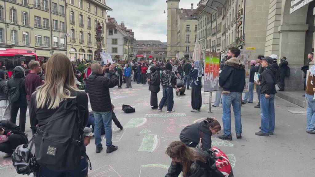 Unbewilligte Demo in Bern