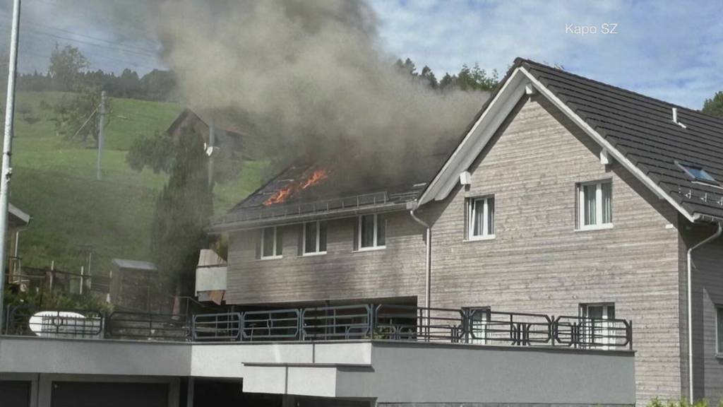 Brand Photovoltaik-Anlage Schindellegi