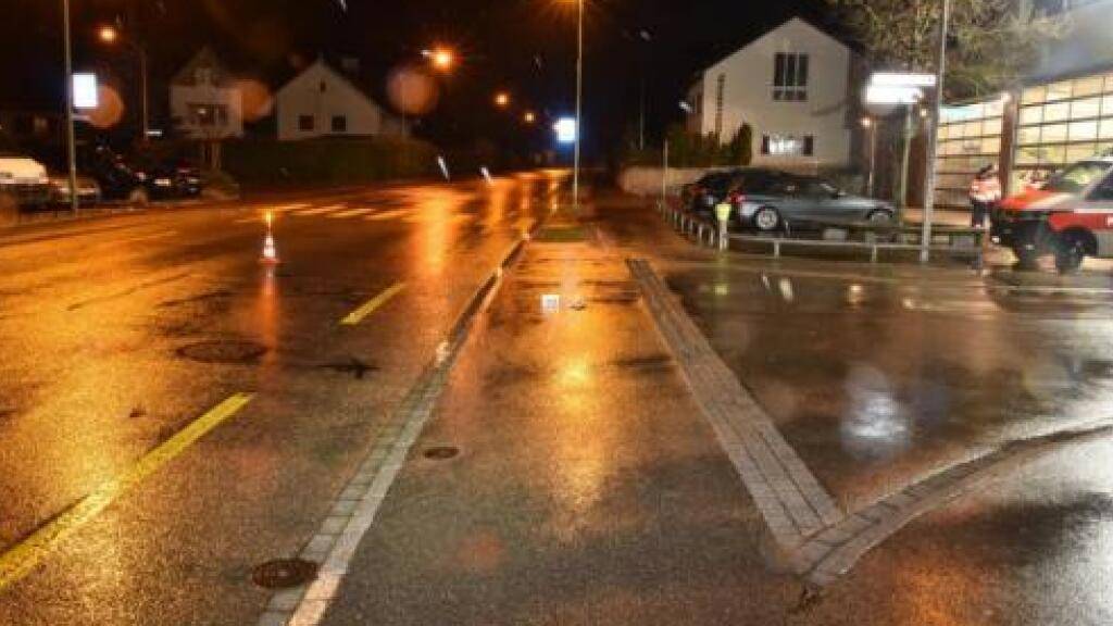 An dieser Stelle erfasste ein Auto eine 60-jährige Fussgängerin.