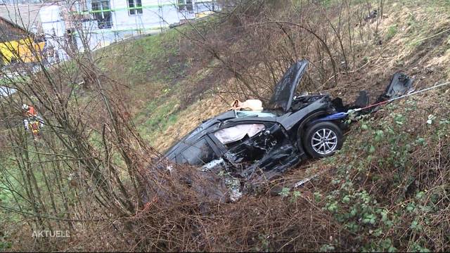 Zweimal verunfallt und nur leicht verletzt