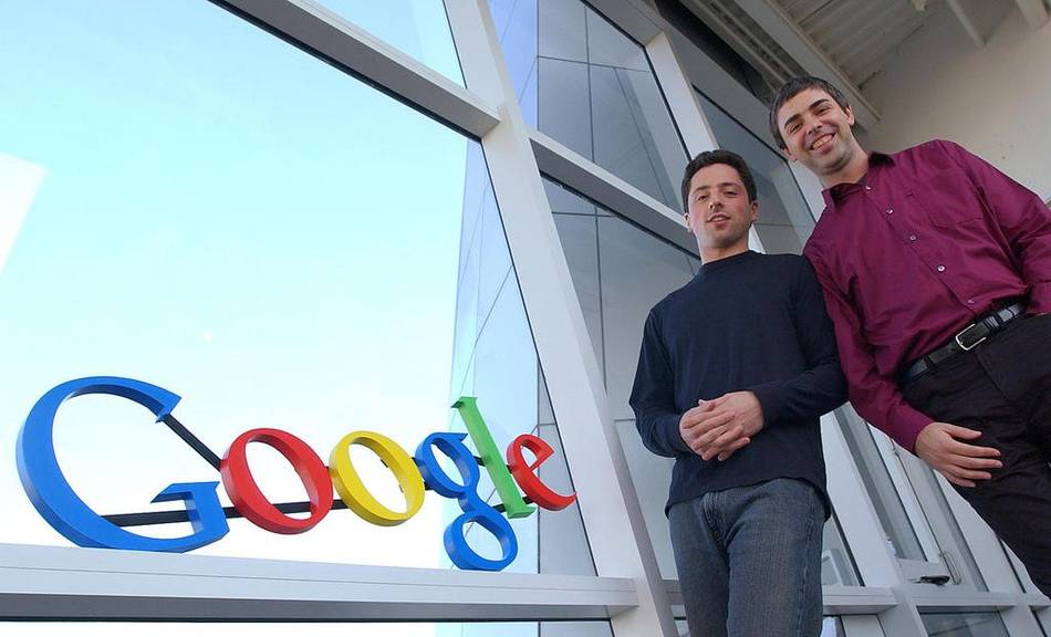 Mit nur gerade vier Computer und einem Startkapital von 100'000 Dollar gründeten Sergey Brin und Larry Page Google. (AP Photo/Ben Margot, file)