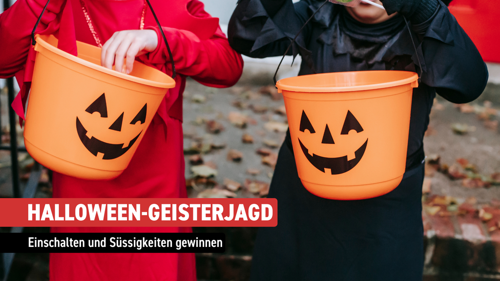 An Halloween verschenken wir Süssigkeiten