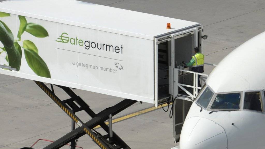 Der Airlineverpfleger Gategroup ist das nächste Schweizer Unternehmen, das wohl bald von China aus gesteuert wird. Im Bild ein Container der Tochterfirma Gategourmet. (Archiv)