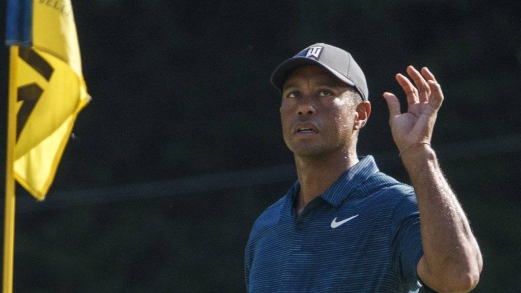 Tiger Woods ist von seinem Spiel mässig begeistert