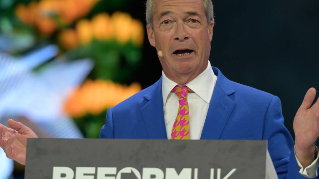 Der Vorsitzende der Partei Reform UK, Nigel Farage. Foto: Thomas Krych/AP/dpa/Archivbild