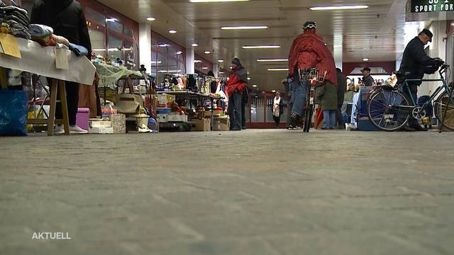 Düsterer Standort für Oltner Flohmarkt