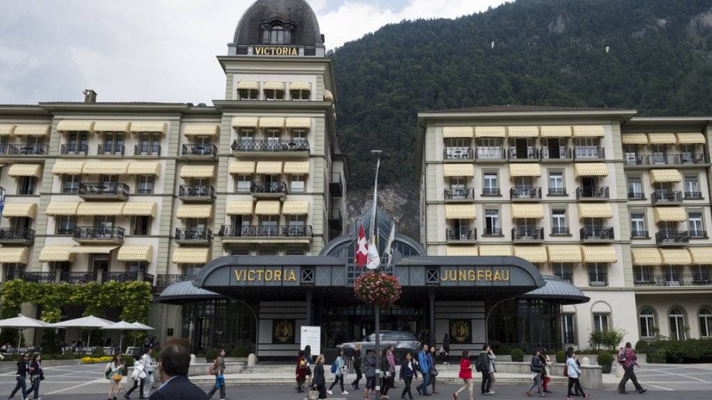 Das Victoria-Jungfrau Grand Hotel & Spa in Interlaken. Mit seinen vier Fünfsternehotels in der Schweiz erzielte Aevis Victoria 2015 ein besseres Ergebnis.