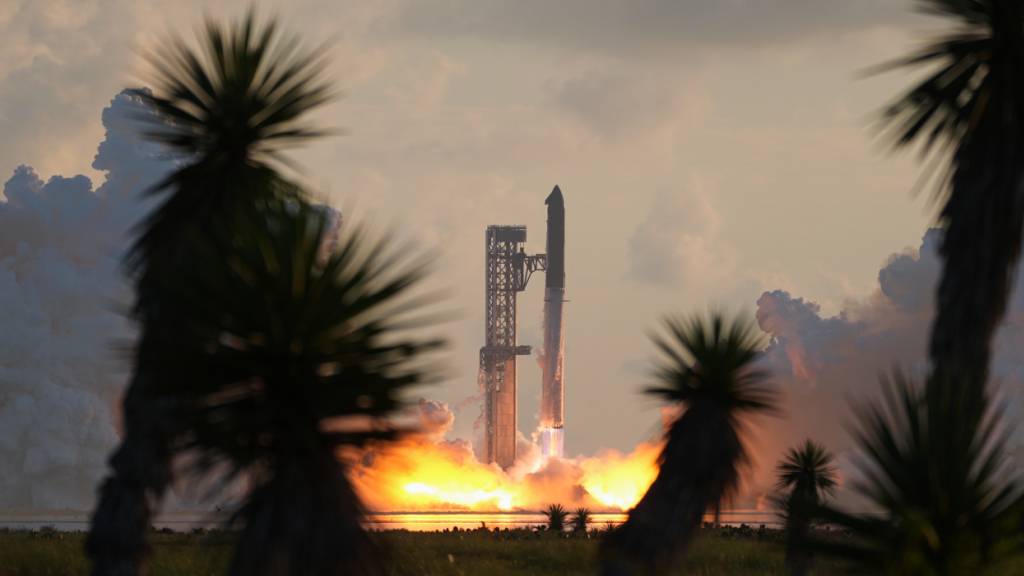 Es ist bereits der 14. Testflug des Starship. Das Raketensystem ist grösser als die Freiheitsstatue in New York.
