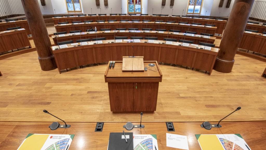 Blick von der Regierungsbank in den Parlamentssaal. (Archivaufnahme)