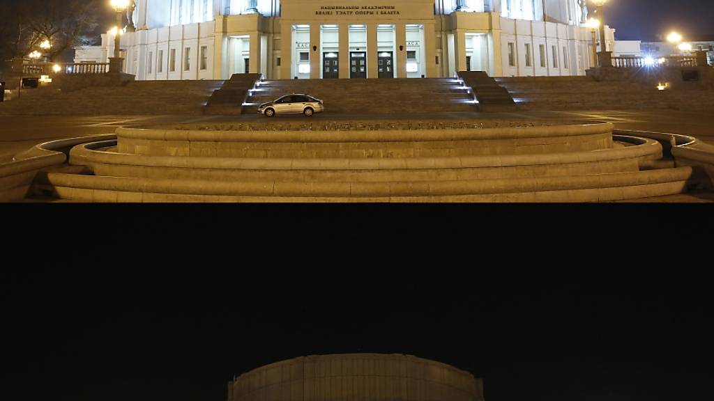 Die Bolschoi-Oper in der belarussischen Hauptstadt Minsk war ebenfalls Teil der weltweiten Aktion.
